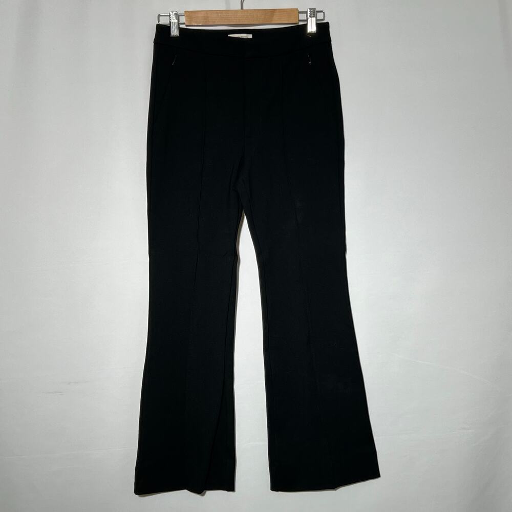 Anthropologie The Essential Pintucked Trouser Black Women's Size 4 - Picture 2 of 9
